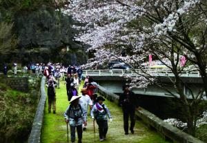 日向往還歴史ウォークの風景（八勢目鑑橋）