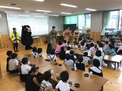 一の宮小学校くまモン先生訪問