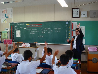飯野小学校訪問の画像