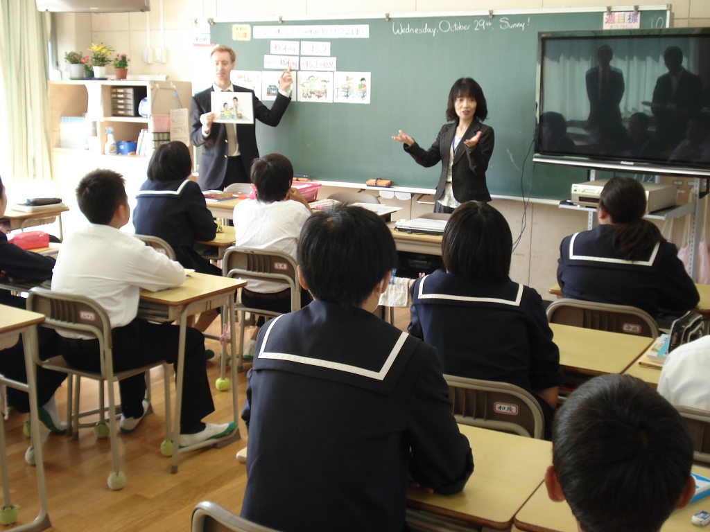 木山中学校訪問の画像