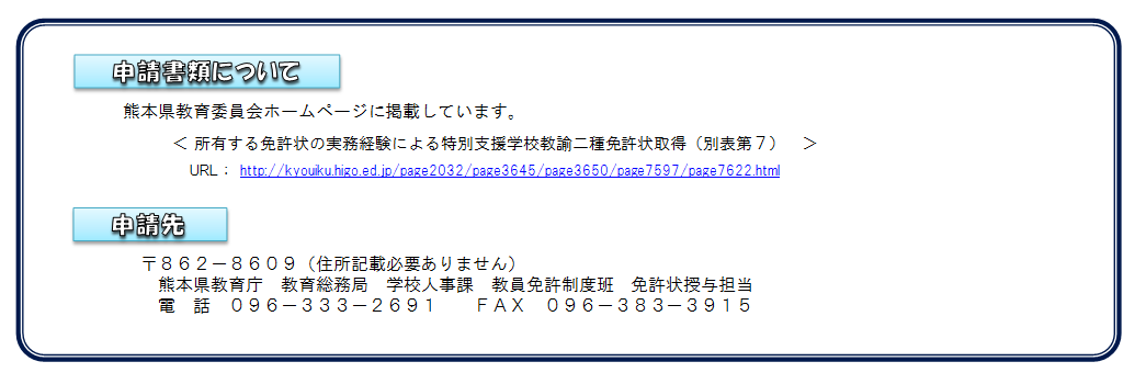 申請書類についての画像