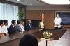 秀岳館高等学校野球部全国大会出場に伴う知事表敬時の写真