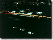 白川橋景観整備の夜景の写真です