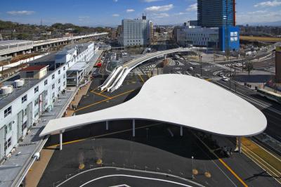 熊本駅白川口（東口）駅前広場　暫定形の画像