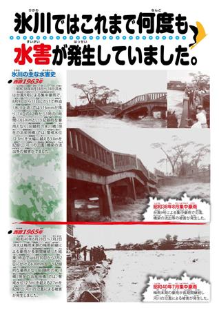 氷川ではこれまで何度も水害が発生していました。