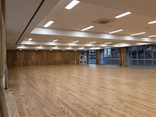 熊本県産材で木質化した実習室の画像