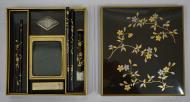 桜折枝蒔絵硯箱の画像