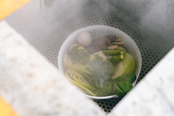 たるたま温泉のメニューのひとつ、蒸し野菜の画像