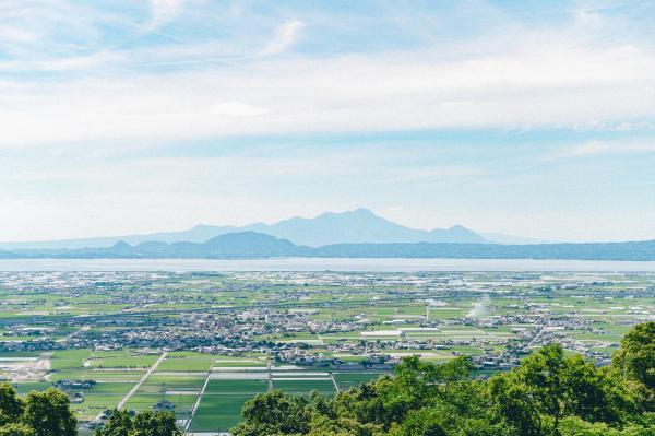 龍峯山の展望所からの風景の写真