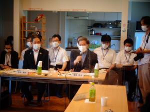 木山仮設団地意見交換の状況