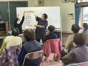 脳トレの様子