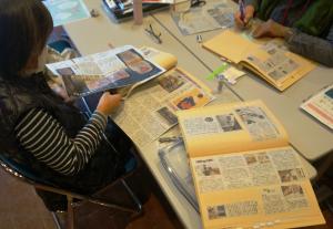 資料ボランティアの様子