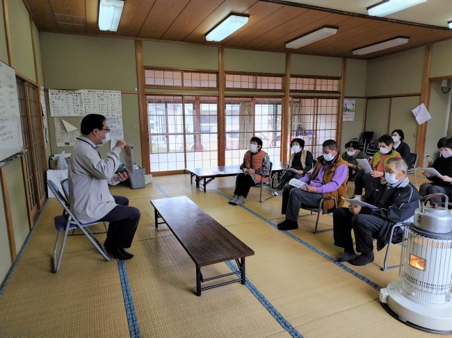 理学療法士による講話の様子