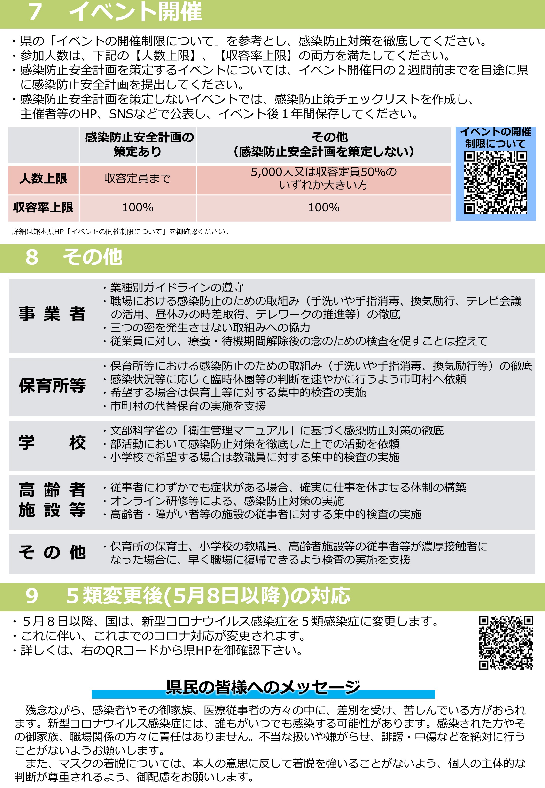 県民の皆様へのお願い3