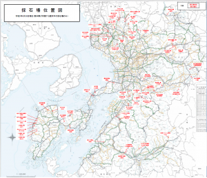 採石場位置図