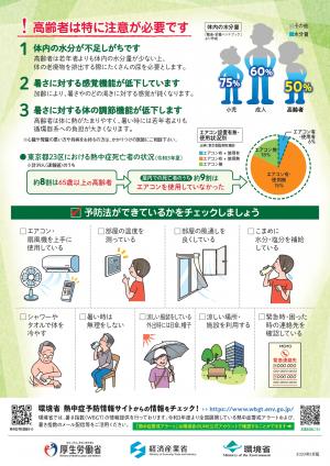 高齢者のための熱中症対策　リーフレットうら