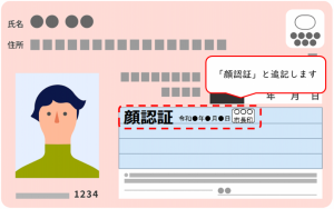 顔認証マイナンバーカードイメージ図