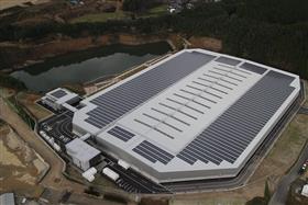 エコアくまもと屋根での太陽光発電事業
