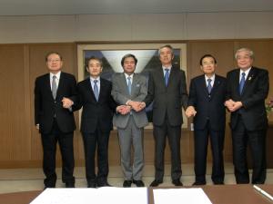 熊本県事業継続計画（ＢＣＰ）策定支援に関する協定締結式