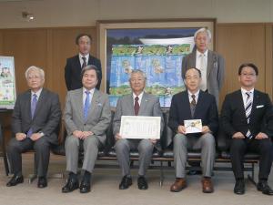 阿蘇草原再生募金に係る熊本トヨタ自動車株式会社からの寄付金贈呈式