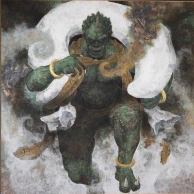中村賢次《風神》