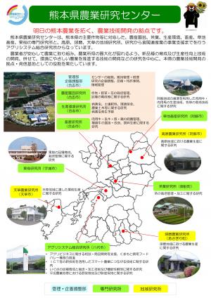 パンフレット1ページ目　各研究所所在地図