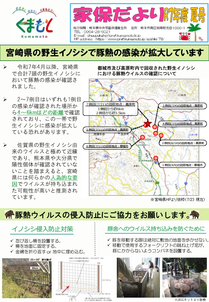 家保だより令和７年度夏号