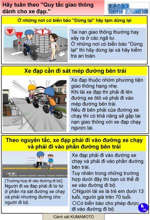 Hãy tuân theo ’’Quy tắc giao thông dành cho xe đạp.’’