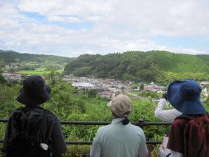 清和ふれあいの森の展望所からの景色