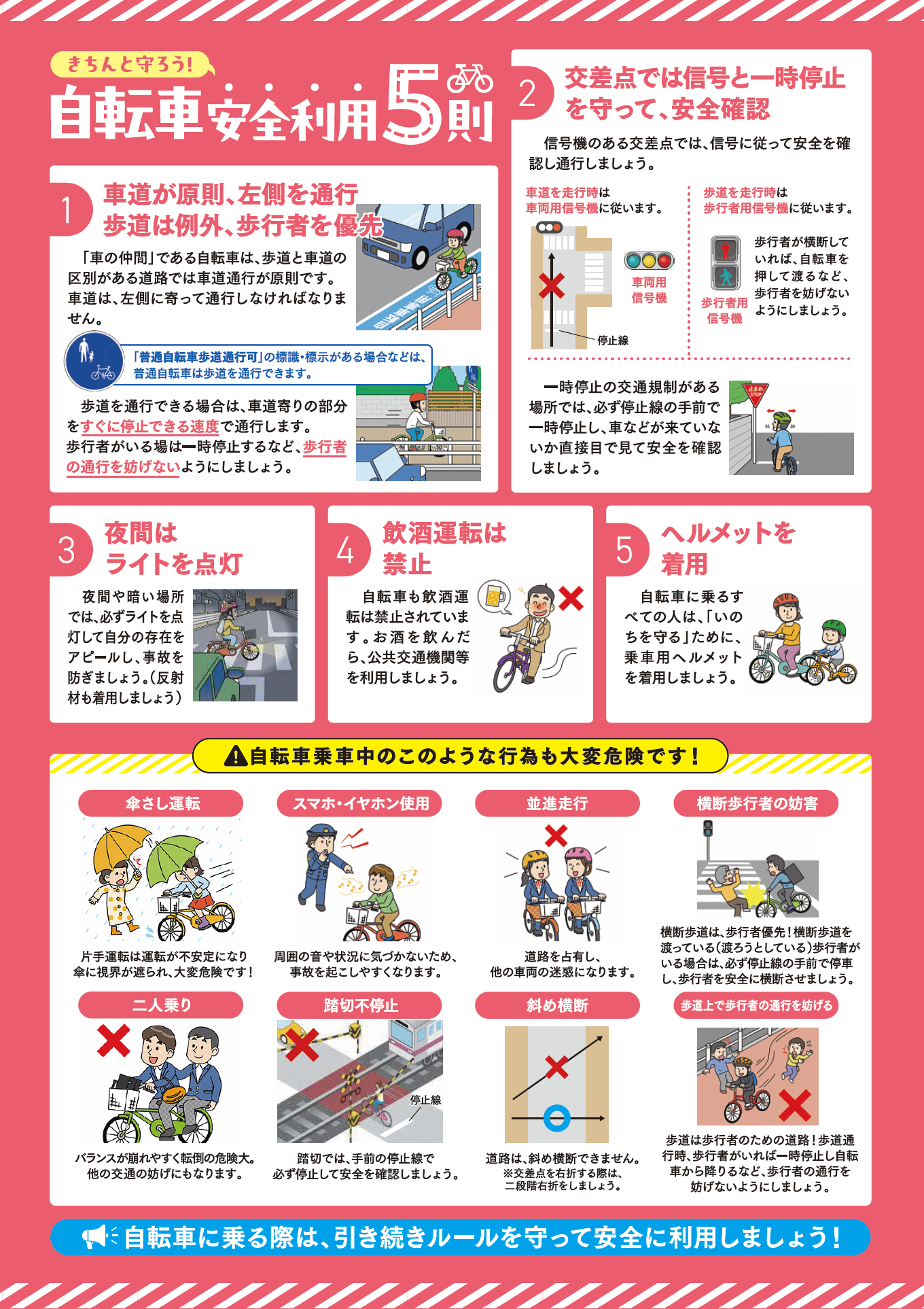 【チラシ】いのちを守るヘルメットをかぶろう！裏面