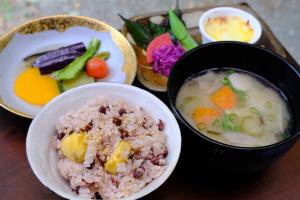 栗赤飯ランチの写真