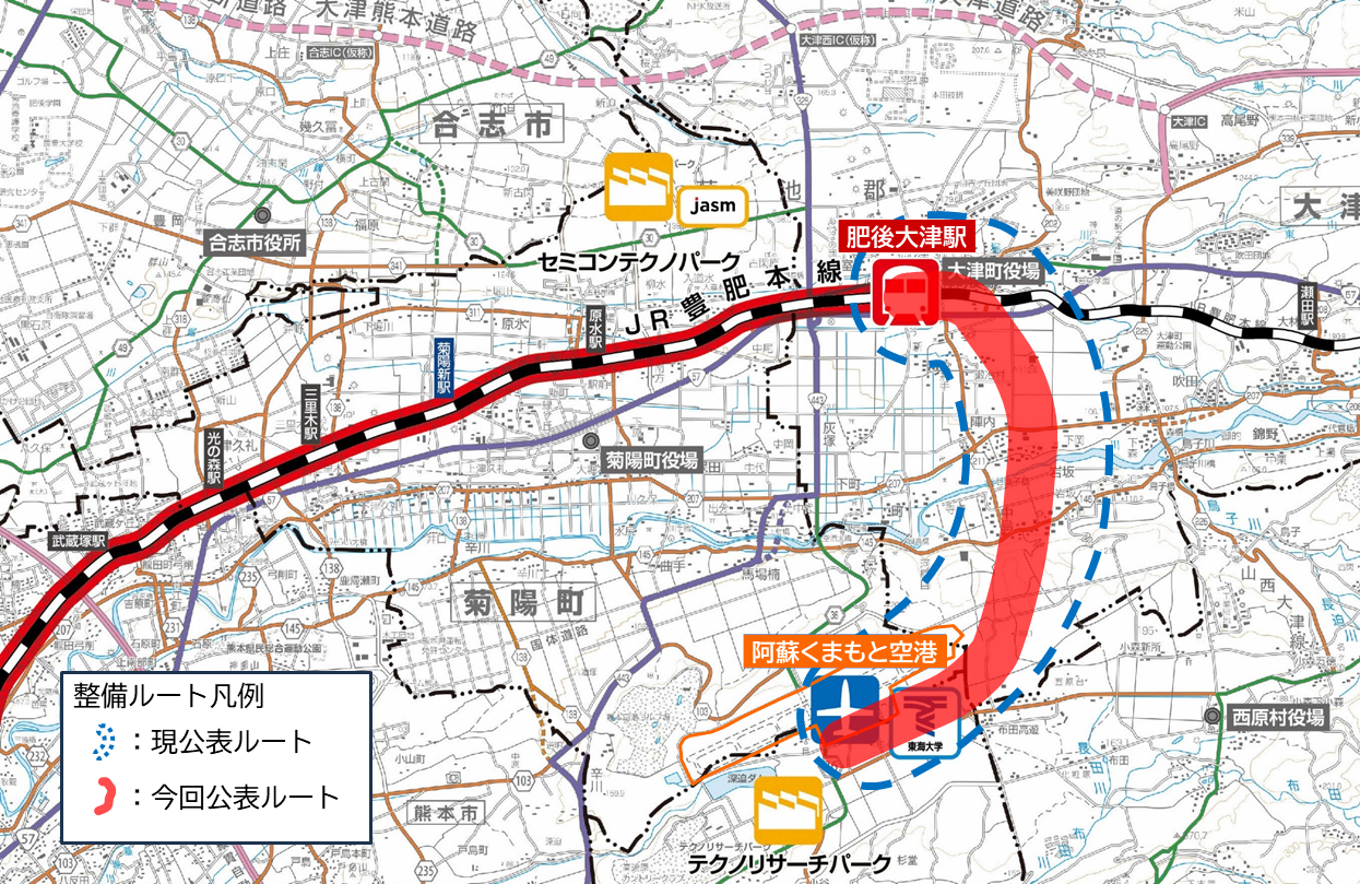 整備ルートの概要図