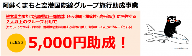 阿蘇くまもと空港国際線グループ旅行助成事業