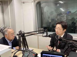 対談する木村知事