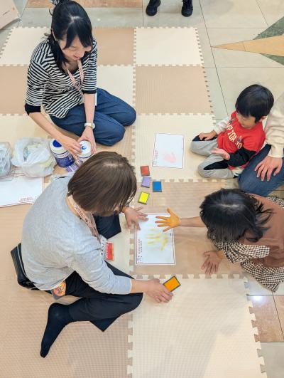 手形・足形スタンプ体験