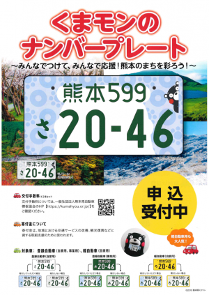熊本版図柄入りナンバープレート