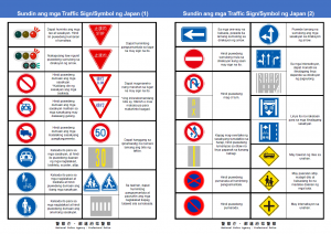 Sundin ang mga Traffic Sign/Symbol ng Japan
