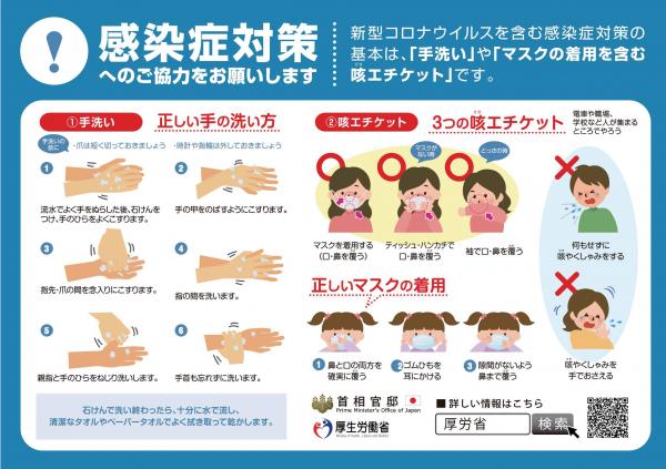 手洗いで感染症予防