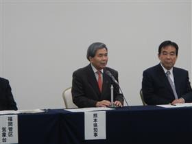 令和元年度熊本県火山防災協議会に出席する蒲島知事