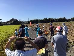 ドローンの実演（画像）