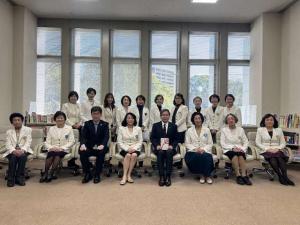 国際ソロプチミスト30周年記念事業「こども本の森 熊本」開館記念植樹式