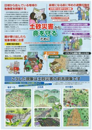 土砂災害防止月間チラシ2