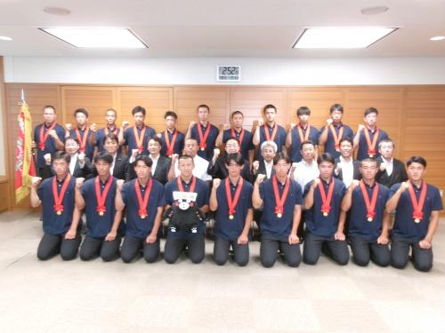 東海大学付属星翔高等学校野球部知事表敬