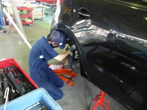 練習風景 自動車整備職種