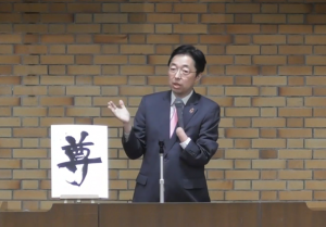 訓示を行う木村知事