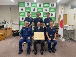 感謝状贈呈の様子